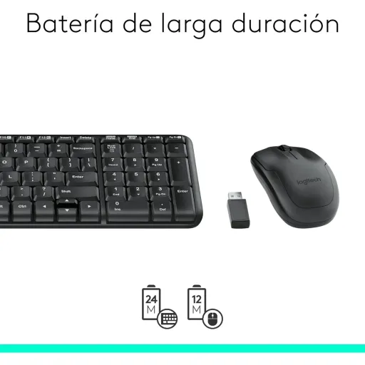 COMBO TECLADO Y MOUSE LOGITECH INALAMBRICO MK220 ESPAÑOL 920-004430