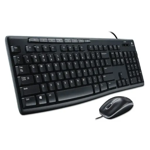 COMBO TECLADO Y MOUSE LOGITECH USB MK200 ESPAÑOL 920-002716
